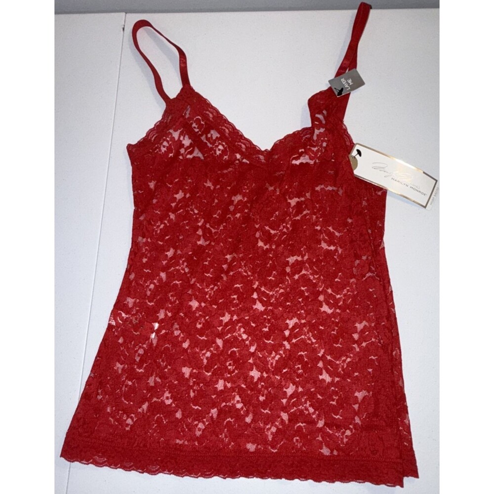 Marilyn Monroe Red NWT Lace Lingerie Camisole Sz Small Layered Y2K Romantic Boho